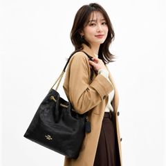 ✨️COACH　コーチ　エヴリン ラージ ショルダー バッグ・キルティング　CCZ81 IMBLK