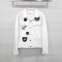 Louis Vuitton ホワイトデニムジャケット 50 L身幅55着丈64 - メルカリ