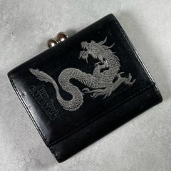 ジャンポールゴルチエ 三つ折財布 ドラゴン 龍 レザー 黒 - メルカリ
