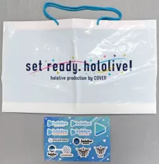 【中古】雑貨 ロゴ オリジナルショッパー＆ステッカー 「バーチャルYouTuber ホロライブ」 C99会場限定 セット購入特典