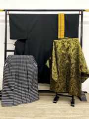 風通織 全通 洒落袋帯 両面袋帯 リバーシブル 百合 花 正絹 Q1046