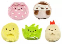 [Used] Character Bags - Complete Set of 5 Minikko Pouches "Sumikko Gurashi"