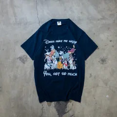 古着 Fruit of the Loom フルーツオブザルーム Tシャツ ディズニー ドッグ 犬 キャラクターT メンズS