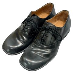 Maison Margiela メゾンマルジェラ Numbers Embossed Lace Up Derby レザーシューズ 42 ブラック 15694