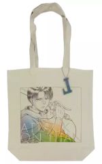 [Used] Bag (Character)Levi Ackerman WIT STUDIO Original Illustration Cotton Tote Bag & Acrylic Set Attack Titan"