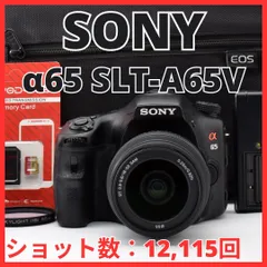 H13[8468]15★美品★ ソニー SONY α65 ボディ ダブルズームキット ダブルレンズ SLT-A65V 【ショット数 12,115回】