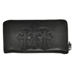 シルバー925クロス パッチ セメタリー 本革 長財布 クロスボール