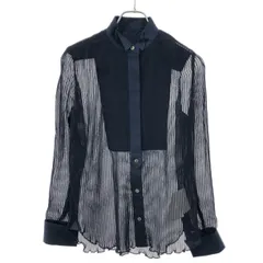 サカイ　ブラウス　20SS　異素材ドッキング　1　黒　プリーツ　ベロア サカイ ブラウス 20SS 異素材ドッキング 1 黒 プリーツ ベロア 2026年