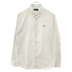 FRED PERRY フレッドペリー ポルカ ドットシャツ F4359 ホワイト L