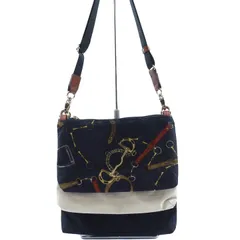 ラシット ショルダーバッグ ポーチ 3連 鞄 カバン ブランド レディース ブラック/ベージュ/ブラック russet 【中古】