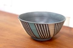 GMJO97〇市野悟窯 市野哲次 丹波焼 彩色線象嵌 飯碗 ご飯茶碗 陶器 現代陶芸 作家物