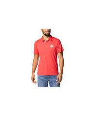 コロンビア メンズ トップス ポロシャツ Columbia Ohio State Buckeyes Mens Tech Trail Polo Red レッド