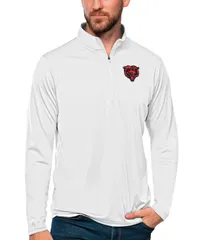 アンティグア メンズ アウター パーカー・スウェット Antigua Mens White Chicago Bears Tribute QuarterZip Lightweight Pullover