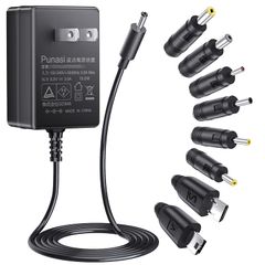 [신품] Punasi 5V 3A AC 어댑터 전원 충전기 5.5*2.1 8종 플러그 USB 허브 LED 라이트 무선 라우터 방범 카메라 오디오 비디오 0