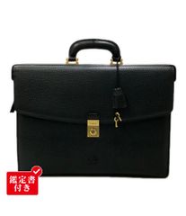 LOEWE ロエベ ビジネスバッグ ブリーフケース アナグラム レザー 鍵