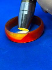 極美品 和田玉タイヤ型バングル 64mm・鑑定書付 6137-5/8 - メルカリ