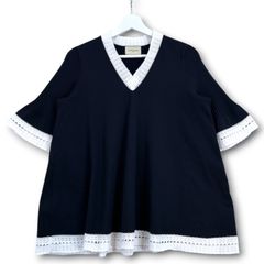 新品 未使用 タグ付き SLOBE IENA スローブイエナ レースフリルVネック