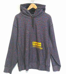 26g-893x 중고 Supreme ｼｭﾌﾟﾘｰﾑ 21FW JUNYA WATANABE COMME des GARCONS Hooded Sweatshirt Black Flowers/Large ﾊﾟｰｶｰ