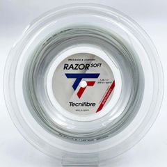 【未使用】テクニファイバー Tecnifibre RAZOR SOFT 125 硬式テニス ストリング ガット 200m ロール レーザーソフト ホワイト 04RRAS125W 1.25mm