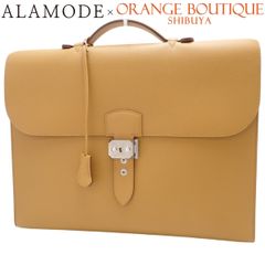 HERMES Sac à Dépêches Light 1-37 Sesame Camel Brown Epsom Leather Palladium Hardware Silver Hardware Y Stamp Business Bag/Briefcase Handbag Commuting Document Bag Men's 40802194698 [Alamode]