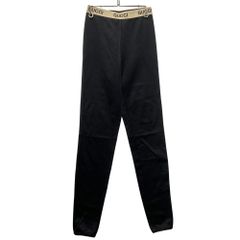 GUCCI グッチ 672400 XJDS6 ロゴ レギンス パンツ ブラック サイズ XS
