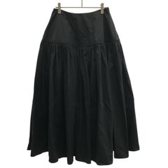 ALAIA アライア 26SS コットンポプリンフルスカート AA9J2336T611B ブラック 34