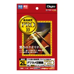 ナカバヤシ Digio インクジェット用紙 デジカメ印画紙／PRO 2L：10枚入 PRSK-2LH-10G [2L判]