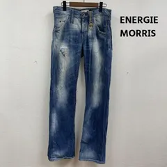 古着 ENERGIE MORRIS ダメージ加工 ストレート デニム ジーンズ メンズ 