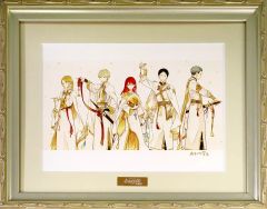 【中古】原画イラストボード あきづき空太デビュー20周年記念 赤髪の白雪姫原画展 直筆サイン入りキャラファイングラフ「描き下ろしキービジュアル」(A)