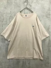 TOWN CRAFT×FREAK'S STORE Fox ワンポイント 刺繍 Tシャツ sizeF/ベージュ ■■ メンズ