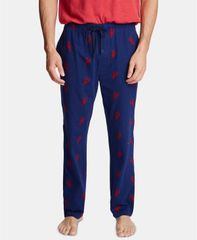 ナウティカ メンズ ボトムス カジュアルパンツ プリント パンツ コットン Nautica Mens Printed Cotton Pajama Pants LobsterBlue Depths ブル
