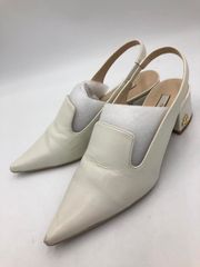 CELFORD セルフォード CWGS251512 メタルポイントスリングバック パンプス size36 オフホワイト ■■ レディース