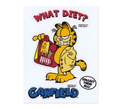Garfield stickers, cat, cute character, American style, stylish, American, cool, for cars, motorcycles, laptops, suitcases, camping, outdoor, guitar, skateboard, American goods, GARFIELD WHAT DIET?