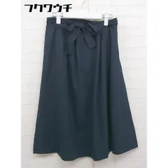 ◇ ◎ NATURAL BEAUTY BASIC ラメ 膝下丈 フレア スカート サイズ M ネイビー レディース  【中古】 【1109060008649】