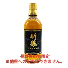 ▼ [나가노 현 한정 발송] 닛카 우즈 스키 타케 츠루 TAKETSURU 퓨어 몰트 위스키 43 % 500ml 블랙 라벨 구 라벨 고주 현재 제품 ▼ L201632