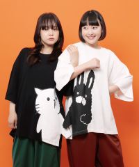 ScoLar(スカラー）2柄展開 レース袖シャツワンピース オフホワイト