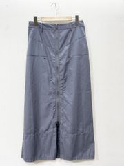 JEANASIS ジーナシス フロントジップナロー スカート sizeM/グレー ■■レディース