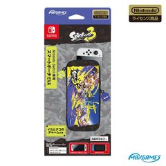 [신품] [닌텐도라이센스 상품]닌텐도 Switch 전용 스마트 파우치 EVA 스플라툰 3 A 무늬 1