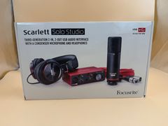 Focusrite Scarlett Solo Studio 第3世代 USBオーディオインターフェース コンデンサーマイク ヘッドホン セット 24bit/192kHz DTM 録音