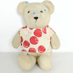 ピンクハウス★可愛い！くまぬいぐるみ テディベア さくらんぼ柄シャツ♪ オフホワイト系 so0310