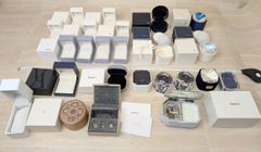 Bundle sale, large set of 4℃ Canal, 4℃ Vendome, Aoyama accessories, jewelry, rings, earrings, necklaces, pendants, music boxes, empty boxes, cases, velvet cases, glass cases.