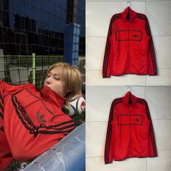 小松菜奈 着用 ほぼ同型同色 アディダス ジャージ オレンジ 希少 4号