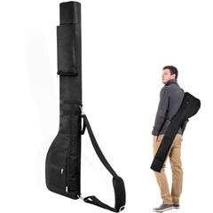 DFsucces Golf Club Case, Ultra-lightweight Golf Bag, Practice Bag, Large Capacity, Scratch-resistant Fabric, Holds 7 Clubs, Soft Case with 3 Pockets, Soft Carry Bag (Black)
