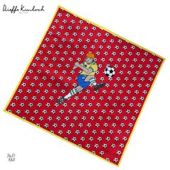 Dieffe Kinloch(ディエッフェ キンロック)/コットン ハンカチ/BRAZIL_football/fh173