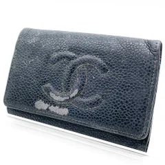 CHANEL シャネル キーケース キャビアスキン ブラック 6連 ココマーク