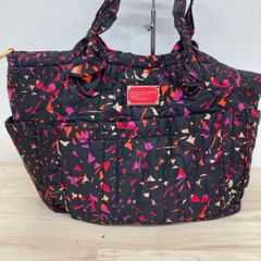マークバイマークジェイコブス トートバッグ/ハンドバッグ 総柄 キルティング ブラック/ピンク MARC BY MARC JACOBS[OB04582]