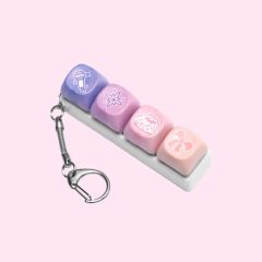 オーダー 名前入り キースイッチ クリッカー キーホルダー - メルカリ