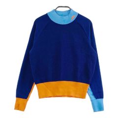 サイズ：S J.LINDEBERG ジェイリンドバーグ  モックネック長袖ニットセーター  ブルー系 [240101755952] ゴルフウェア レディース ストスト