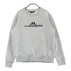 サイズ：M J.LINDEBERG ジェイリンドバーグ 裏起毛 長袖スウェットトレーナー グレー系 [240101752444] ゴルフウェア メンズ ストスト