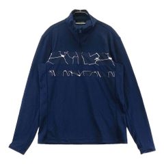 サイズ：L J.LINDEBERG ジェイリンドバーグ ハーフジップ 長袖Tシャツ ネイビー系 [240101752445] ゴルフウェア メンズ ストスト